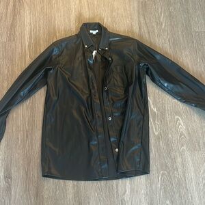 Weworewhat leather overshirt